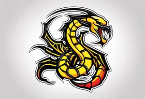 Iconic character Scorpion from Mortal Kombat game tattoo idea