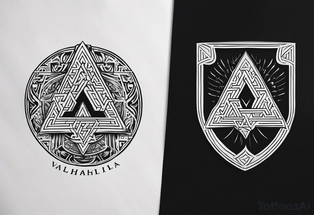 Valhalla shield
valknut tattoo idea