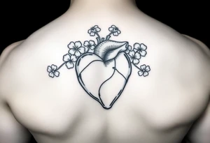 Heart with Shamrocks tattoo idea