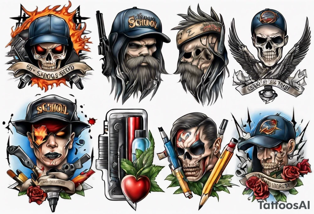 School Shooter tattoo idea