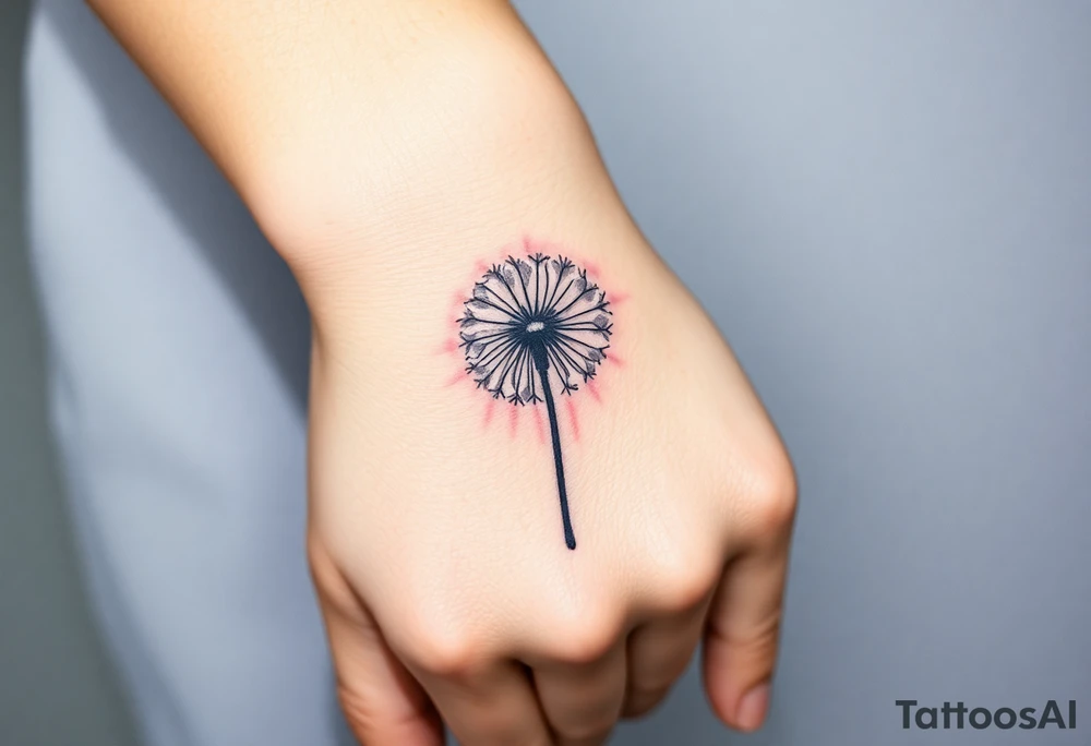 Dandelion real 
with shadows tattoo idea