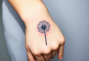 Dandelion real 
with shadows tattoo idea