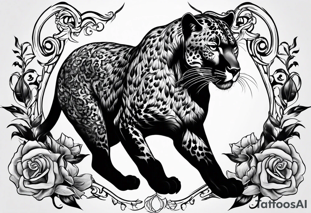 Panther in New York tattoo idea
