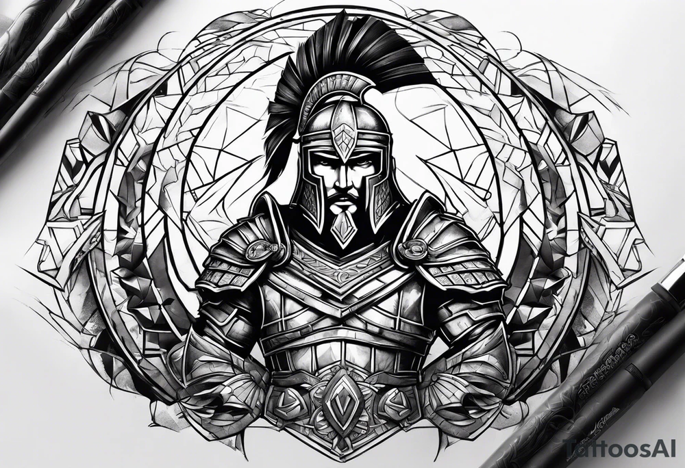 Sparta warrior tattoo idea