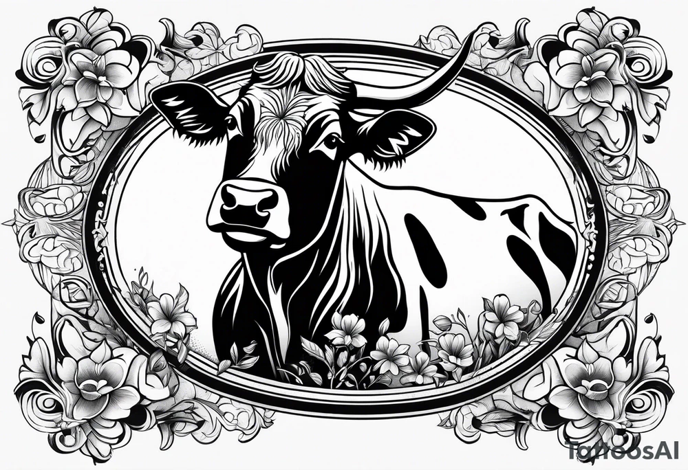 cow tattoo idea