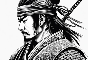 A samurai tattoo idea