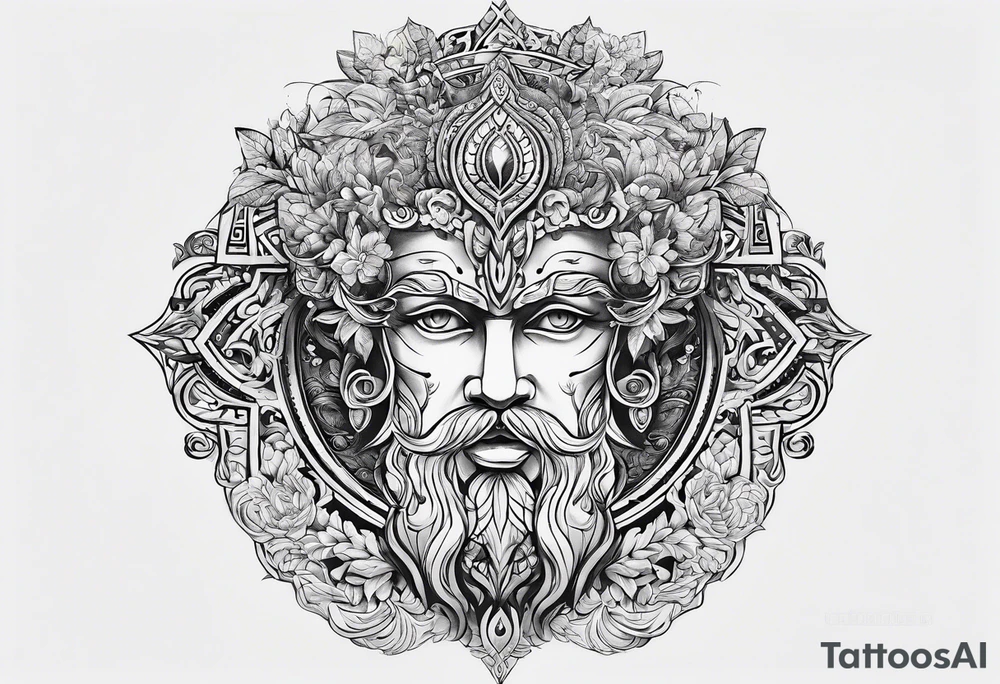 greek back tattoo tattoo idea