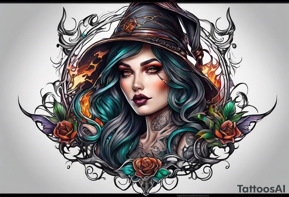 Witch tattoo idea