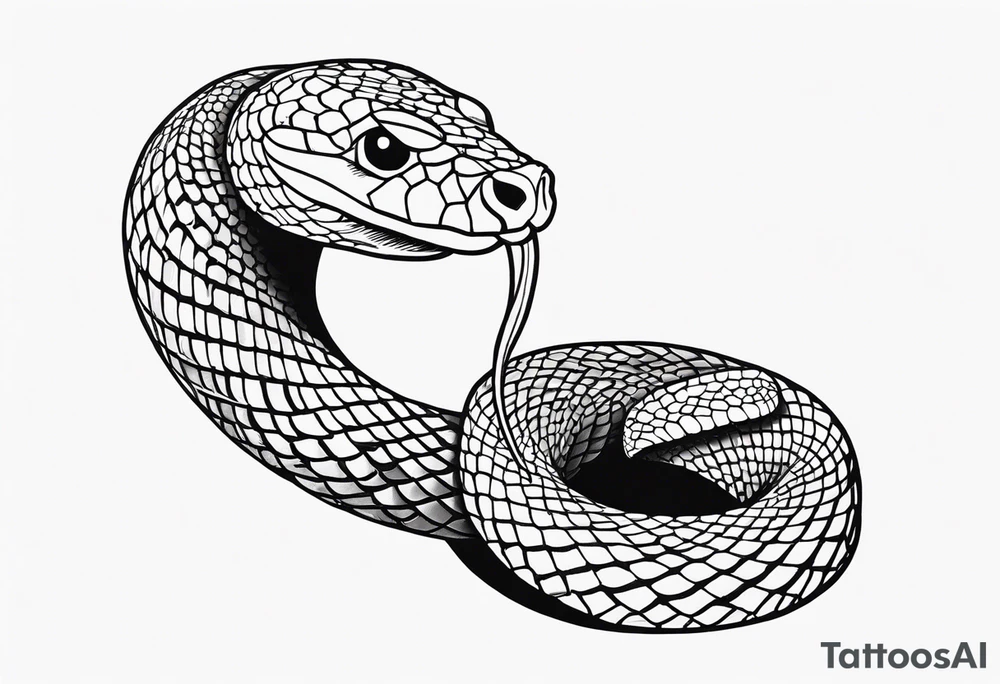 Aggresive Long Snake "phyton" with a sword, this design must be in a vertical vertical proportion. tattoo idea
