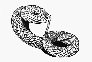 Aggresive Long Snake "phyton" with a sword, this design must be in a vertical vertical proportion. tattoo idea