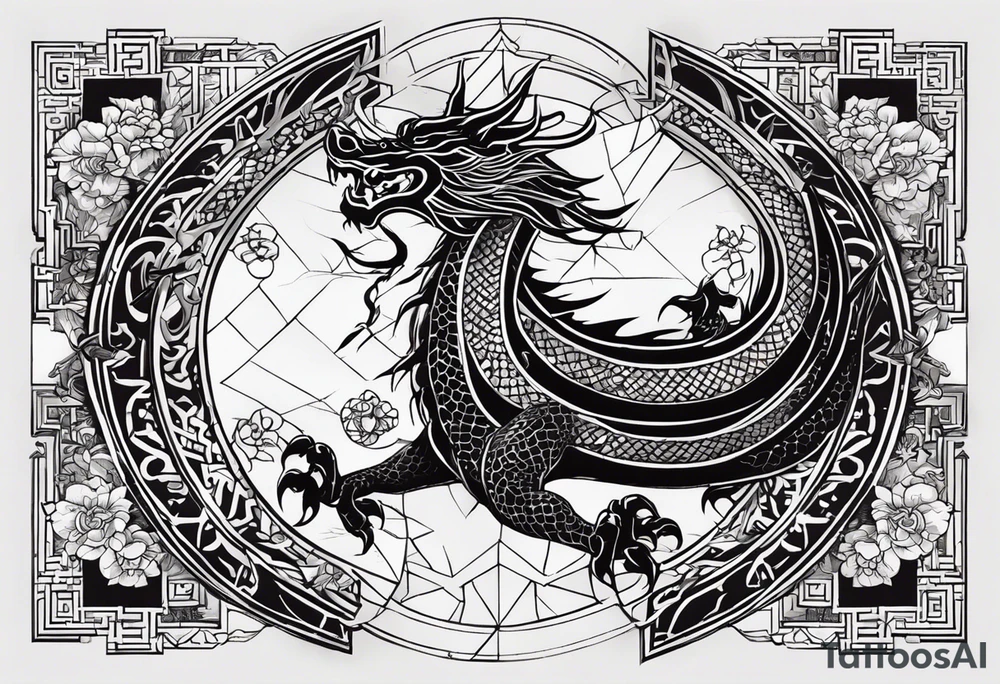 power of birth date: which is 18 of April, 1988 year of dragon. it should demonstrate сonfidence and determination, spiritual strength and growth. no vivid dragon tattoo idea