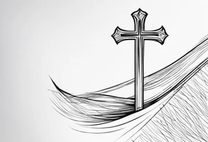 “Let me let them know your name let me let them know the pain” 
Biblical cross tattoo idea