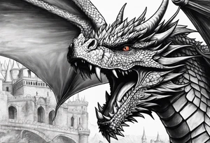 Assault on King's Landing Dragons tattoo idea