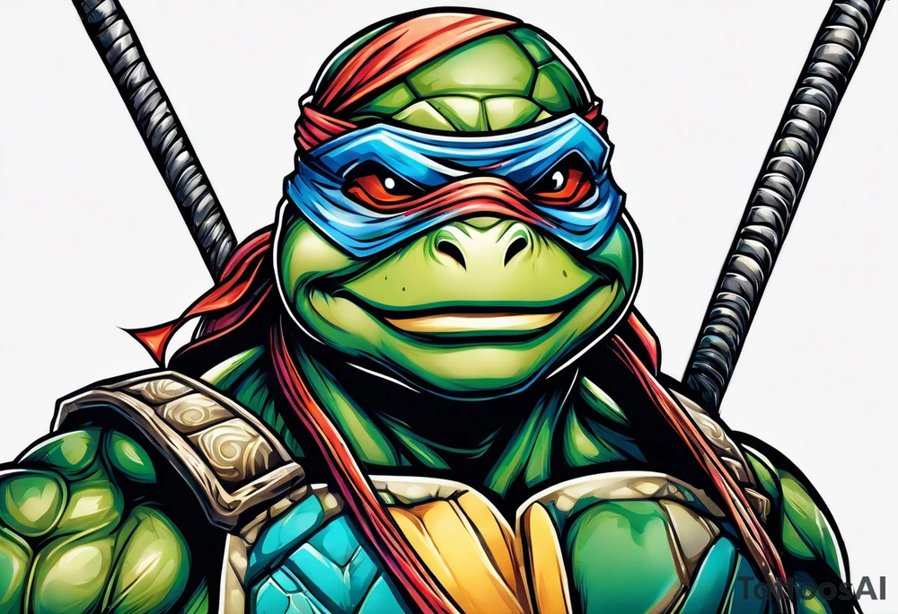 Ninja turtle mask tattoo idea