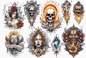 Light liberating people from fear tattoo idea
