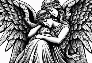 Weeping angels from Dr. Who, male upper arm tattoo tattoo idea