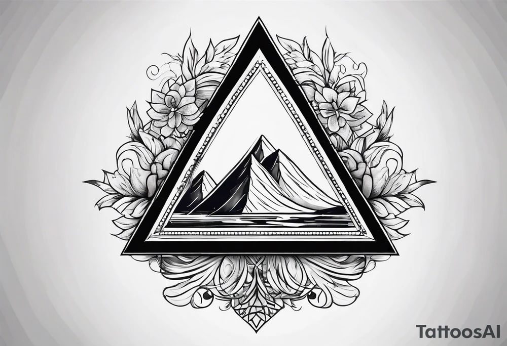 un triangulo simple tattoo idea