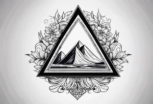 un triangulo simple tattoo idea