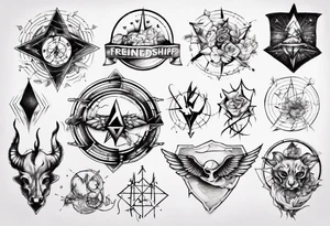 Friendship graph tattoo idea