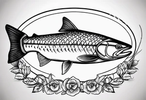 Steelhead trout tattoo idea