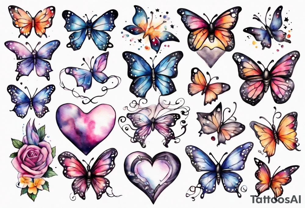 Layla Jones 
4ever and always
Hearts
Stars
Butterflies 
2004
2022 tattoo idea