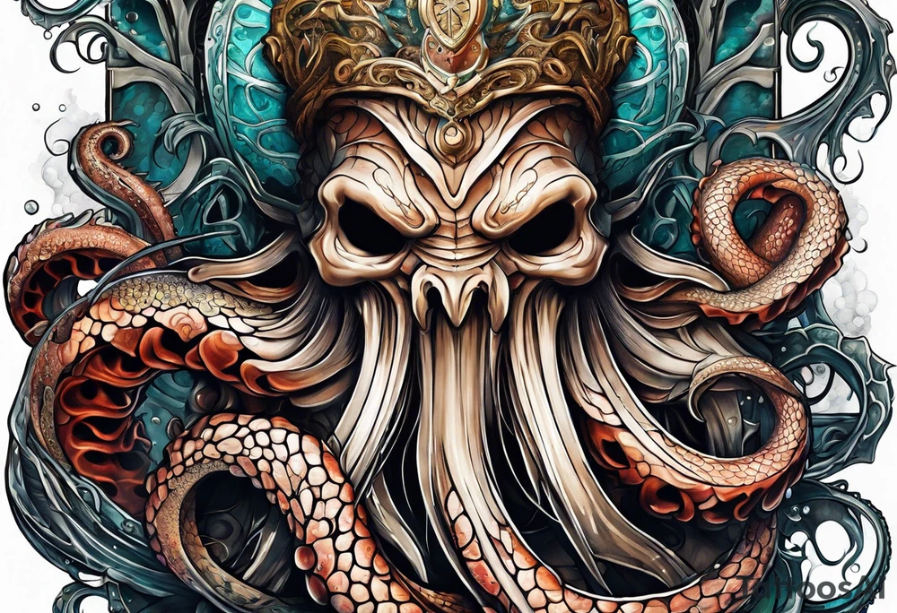 Kraken, up close, tattoo idea