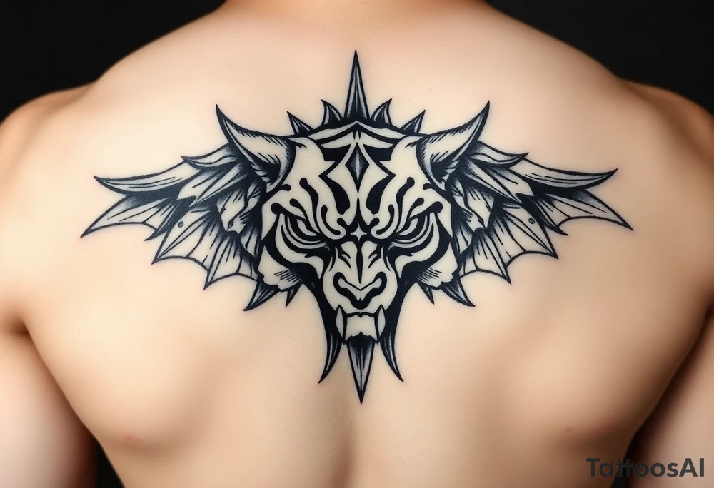 Стиль Чикано. Мотоцикл, череп и надпись 1% tattoo idea