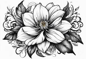 defiant flower tattoo idea