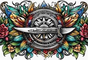 Knives, thermal gauges tattoo idea