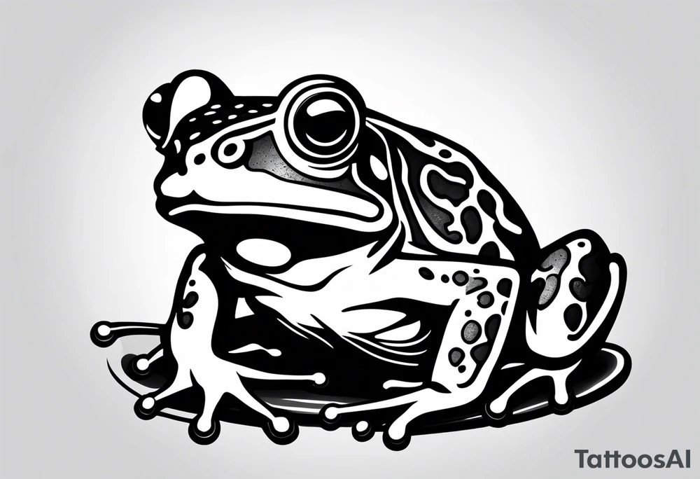 frog dj tattoo idea