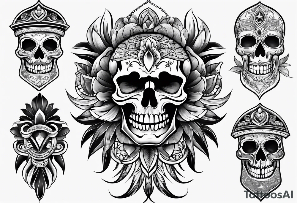 Eastern Caribbean islands tattoo idea