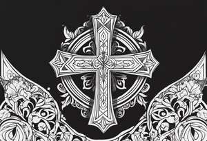 cross tattoo idea