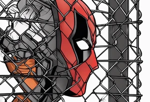 Wade wilson jail tattoo idea