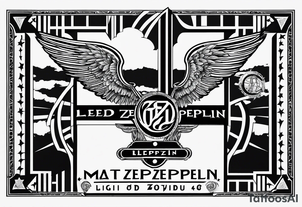 led zeppelin logos tattoo idea