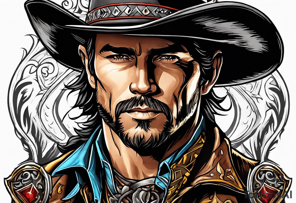 Cowboy tattoo idea