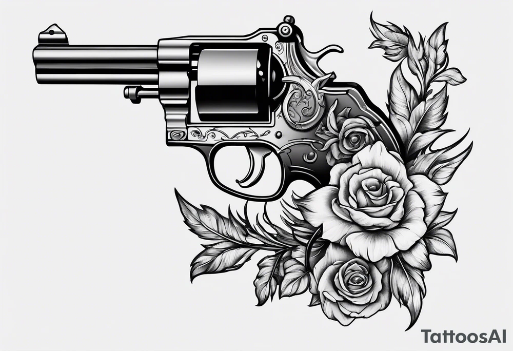 capricorn with sunglasses and gun tattoo idea