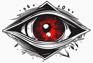 Hellsing bleeding eye logo tattoo design tattoo idea