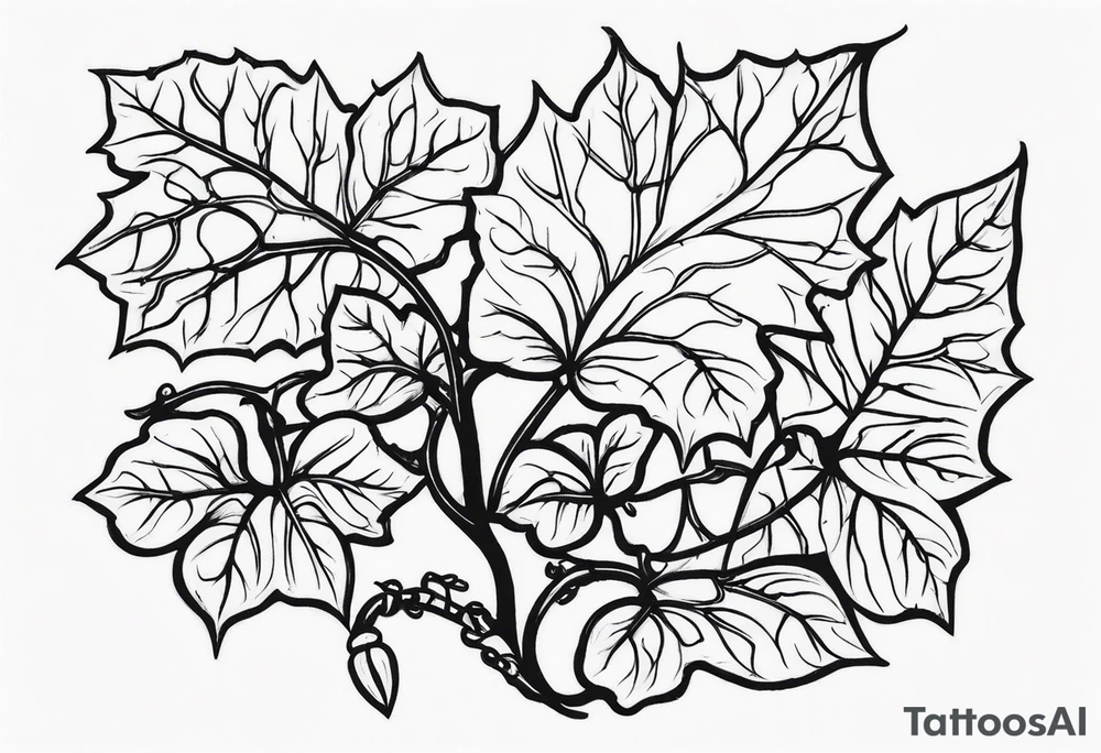 ivy, ants tattoo idea