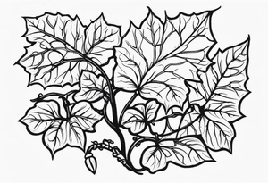 ivy, ants tattoo idea
