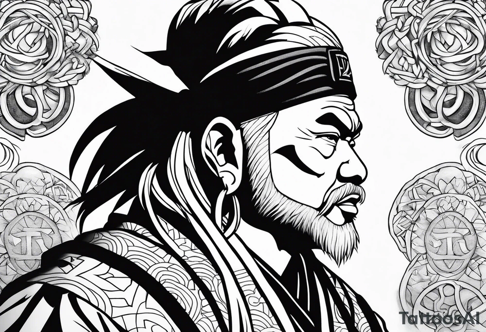 Jiraiya of the legendary sannin tattoo idea
