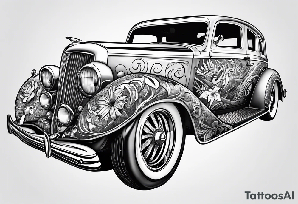 Sprinr car tattoo idea