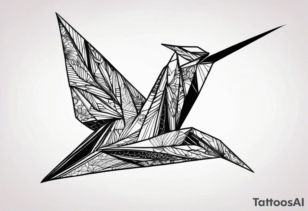 Origami Crane tattoo idea