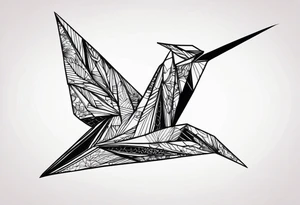 Origami Crane tattoo idea