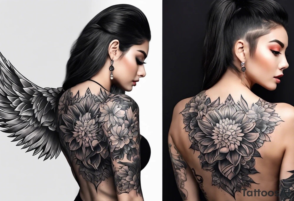 back tattoo covering the whole back design tattoo idea