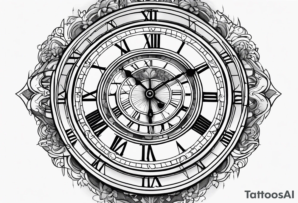 roman numeral clock pointing to the time 10:38am tattoo idea roman numeral clock pointing to the time 10:38am tattoo idea