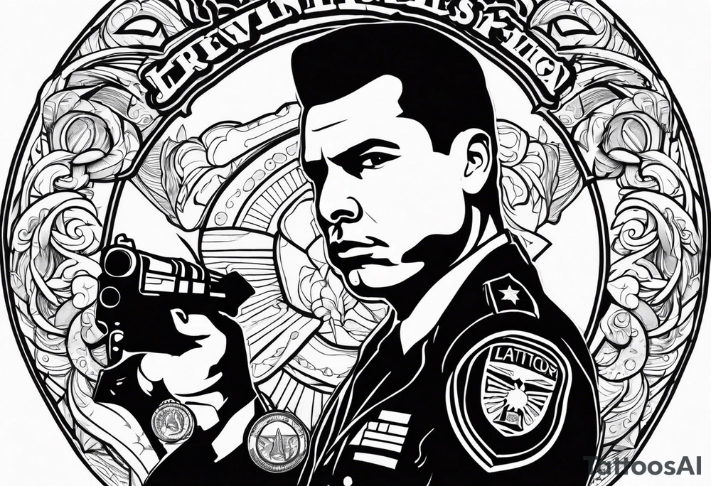 Officer with a big dick tattoo idea
