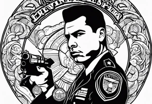 Officer with a big dick tattoo idea