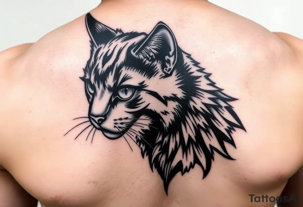 Black Cat tattoo idea