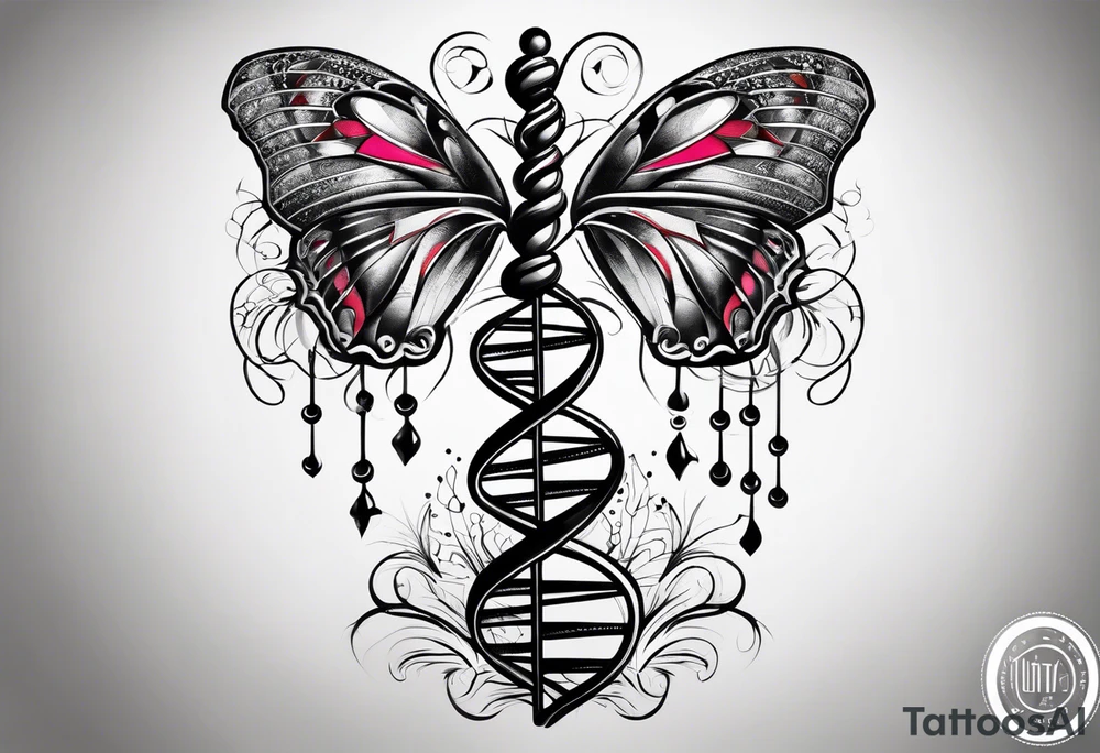 DNA strand tattoo idea
