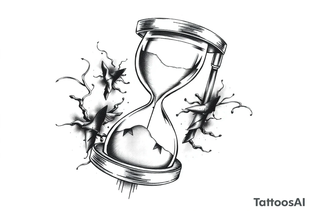Hour glass tattoo idea